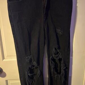 PacSun Black Distressed boyfriend Jeans